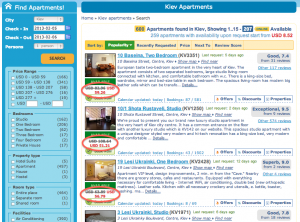 Discounted offers as 3 top results