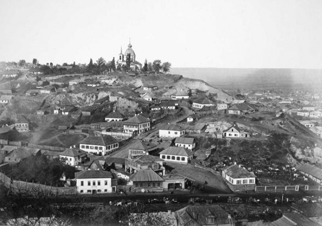 1860 год. Вид на гору Щекавица с Замковой горы