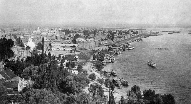 1906 год. Набережная Днепра, Подол